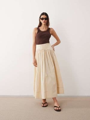 ARRANGE drop waist maxi skirt