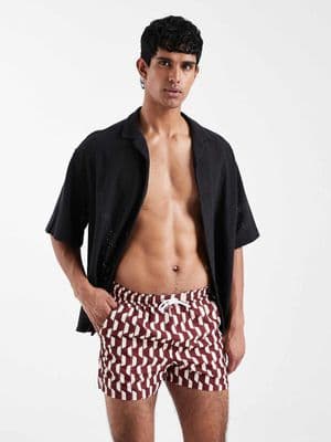 Aray geo print swim shorts
