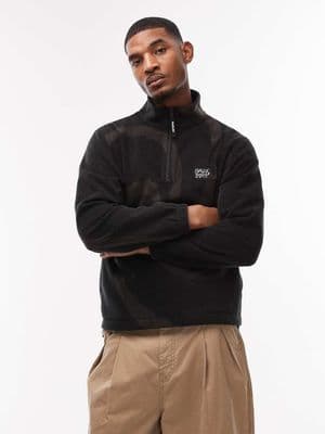 Parlez chevy swirl pattern 1/4 zip fleece