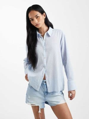 Cotton On haven cotton textured dad shirt