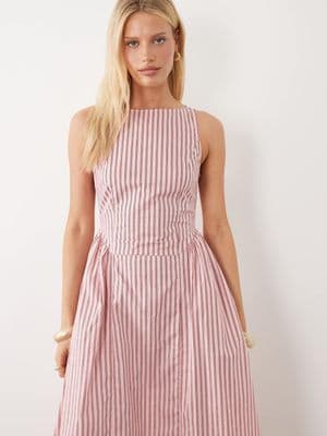 Brave Soul structured midi dress