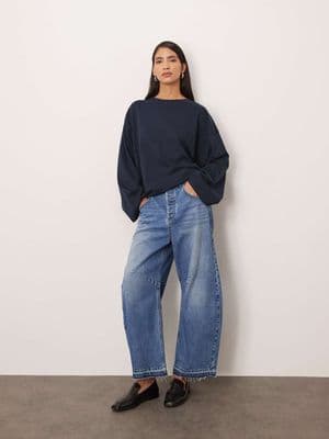 ARRANGE cotton oversized long sleeve t-shirt
