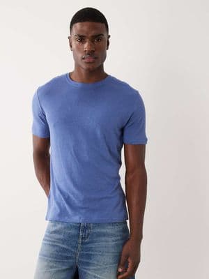 Mango linen mix slim fit t-shirt