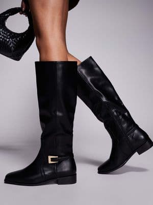 Public Desire Wide Fit Mackie knee boots
