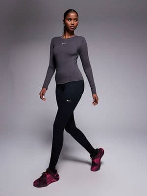 Nike One Training Dri-FIT seamless front high waisted leggings