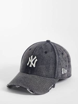 New Era NY Yankees 9forty acid wash denim cap
