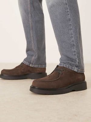 Calvin Klein lace up suede shoes