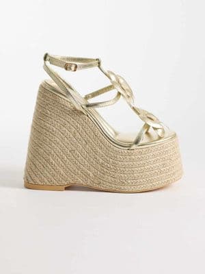 Azalea Wang Barossa espadrille wedge heel sandals
