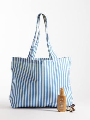JJXX stripe tote bag