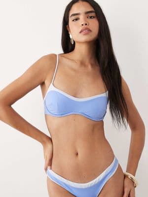 Tala contrast underwire bikini top