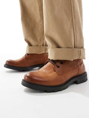 Jack & Jones lace up leather boots