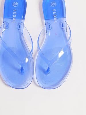 SEQWL jelly flip flops