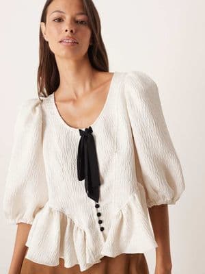 Free People Pamela bow top
