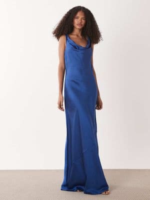 JDY cowl neck satin maxi dress