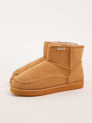 Jack & Jones chunky faux suede slipper boot