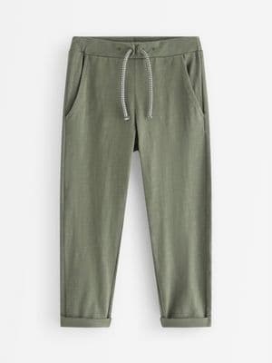 Trousers in slub jersey