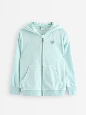 Hoodie in velour
