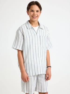Shirt in cotton gauze