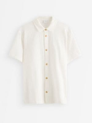 Shirt in cotton gauze
