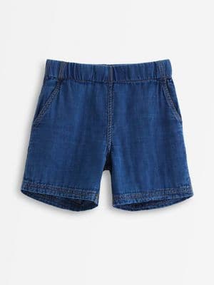 Shorts with denim look