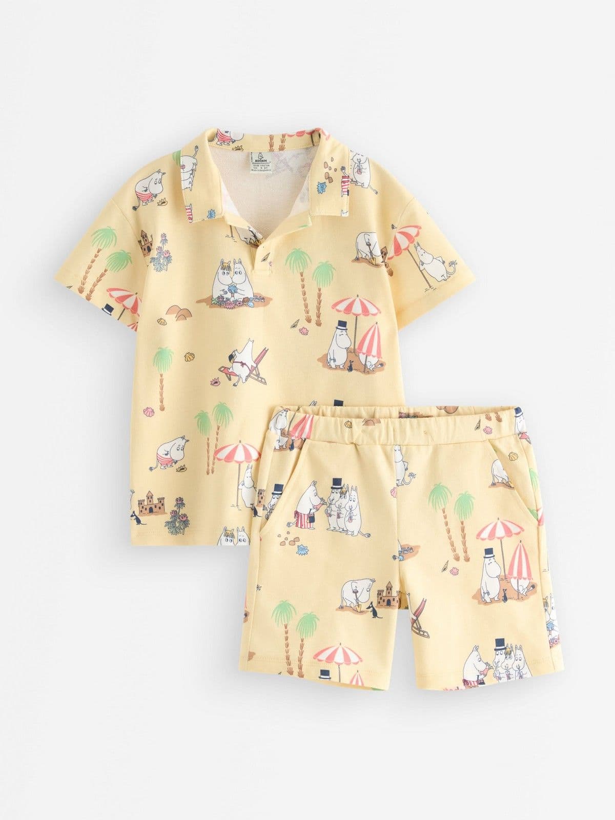 Set - top and sweat shorts Light Dusty Yellow 1