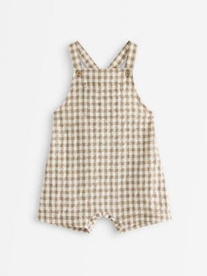 Dungarees in seersucker