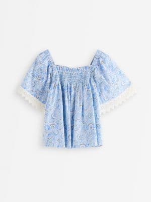 Blouse with smock