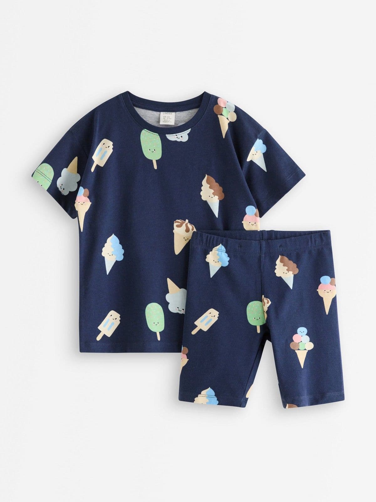 Set - t-shirt and cycling shorts Dark Blue 1
