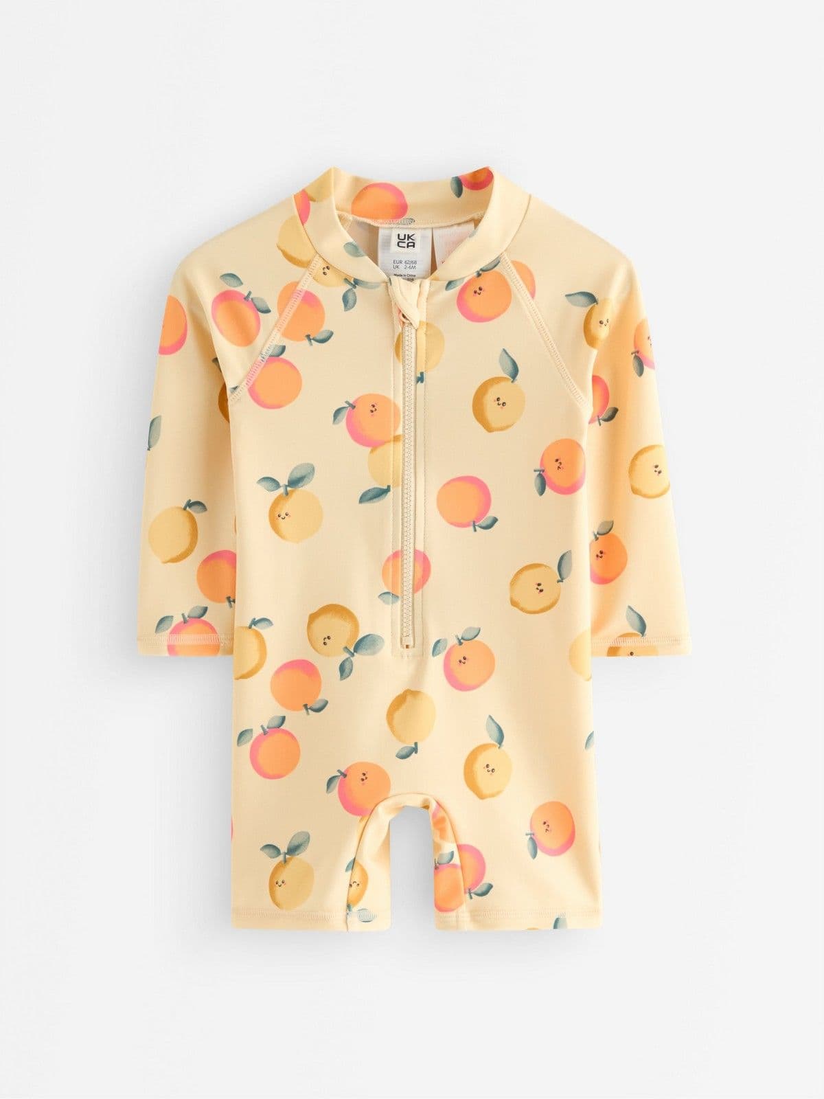UPF 50+ uv-suit Light Dusty Yellow 1