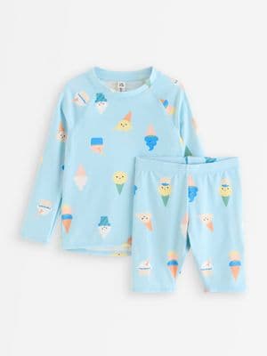 Swimwear set with uv protection
