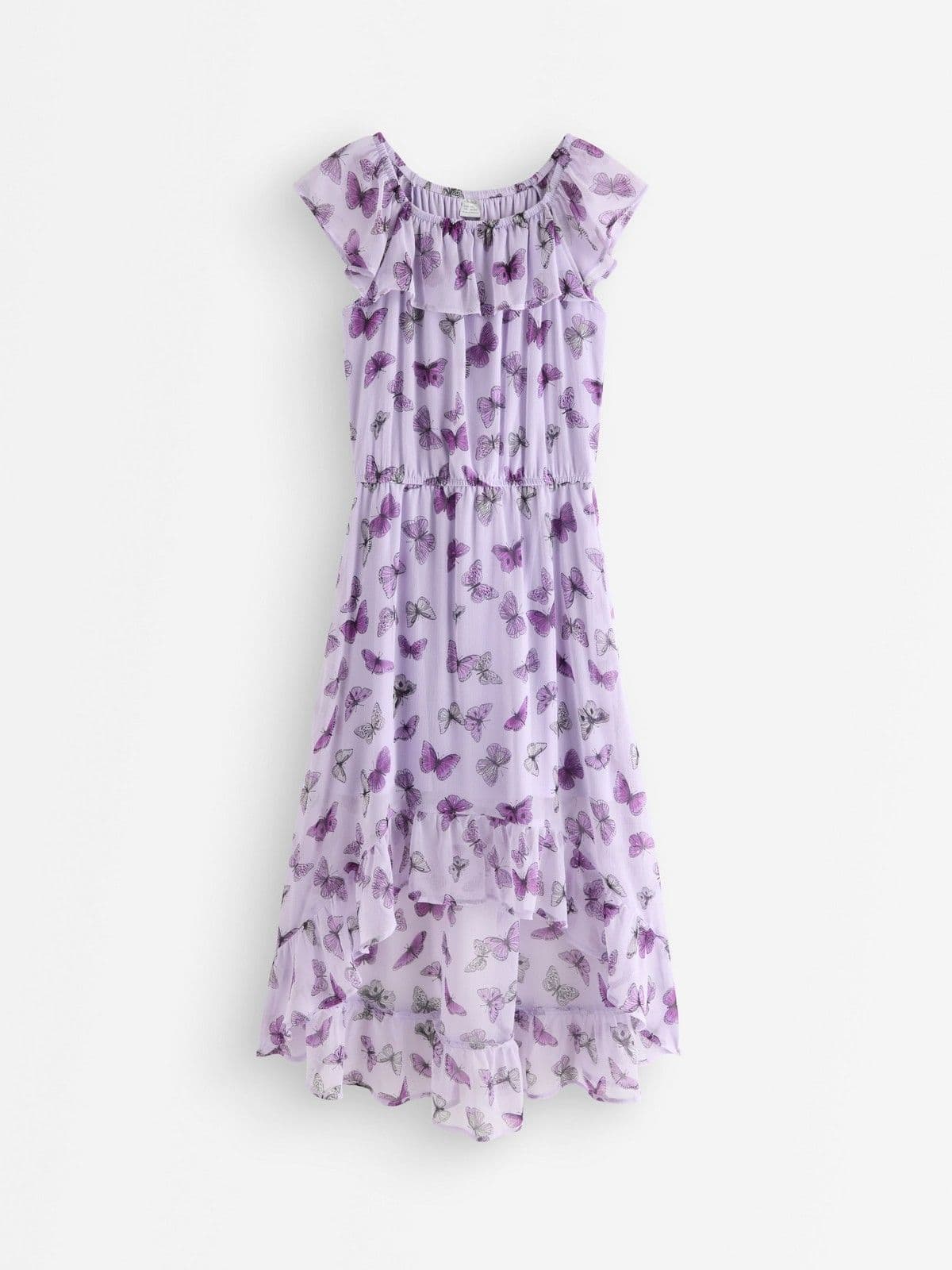 Dress with flounces Light Lilac 1