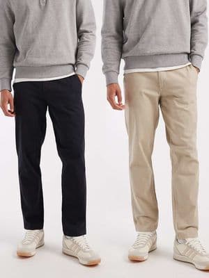 Jack & Jones 2 pack straight chino pants