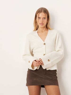 Gina Tricot long sleeve knit sculptured cardigan