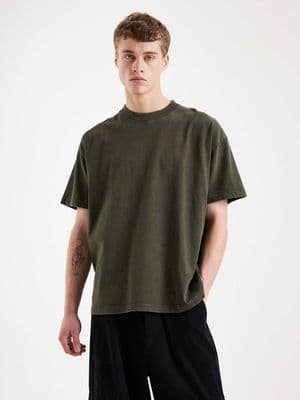 Brave Soul oversized 240gsm acid wash t-shirt