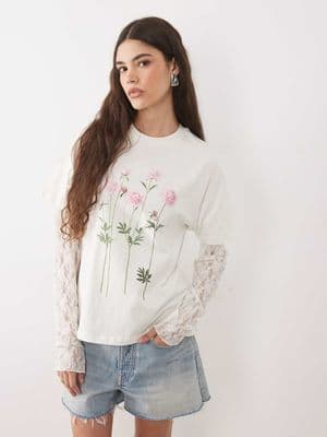 Miss Selfridge oversized T-shirt