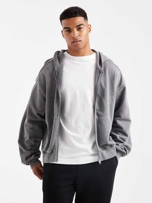 Cotton On cropped zip up hoodie