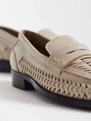 Bronx Zur-ii woven detail loafers