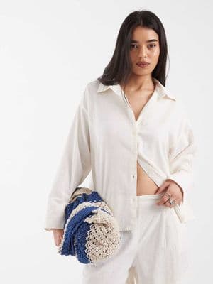 JJXX linen blend shirt