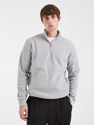 Brave Soul quarter zip funnel neck sweatshirt