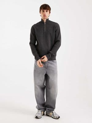 ONLY & SONS half zip knit sweater