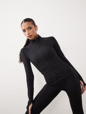 Gina Tricot mix and match zip-up yoga jacket