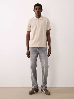 Jack & Jones Premium quarter zip polo top