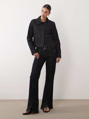 Mango cropped denim jacket