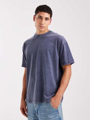 Brave Soul oversized 240gsm acid wash t-shirt