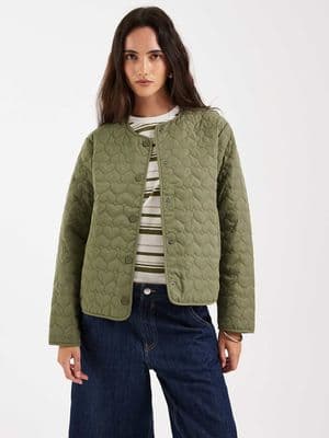 ONLY heart quilted jacket