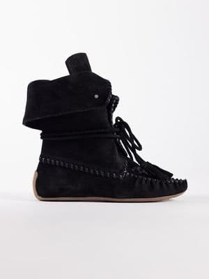 Bronx Savann-a fringe lace up ankle boots