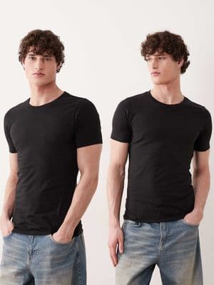 Jack & Jones 2 pack muscle fit t-shirts