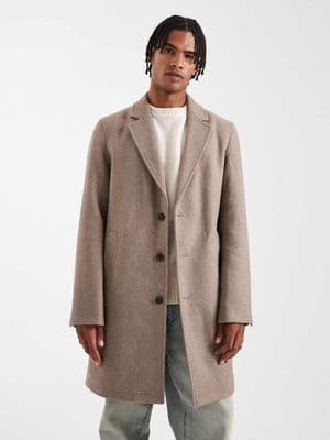Jack & Jones wool blend overcoat