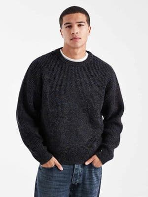 Cotton On boxy fit fuzzy knit crew neck sweater
