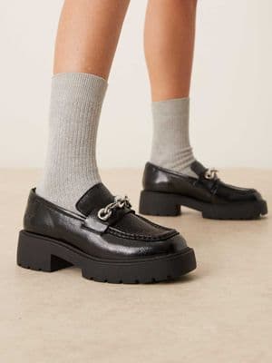 Calvin Klein chunky leather loafers